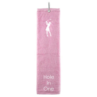 Hole in One Tri Fold Golf Towel Prize