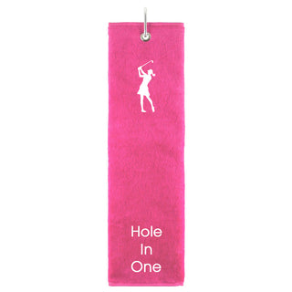 Hole in One Tri Fold Golf Towel Prize
