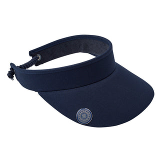 NSCO- Telephone Wire Ladies Golf Visor with Ball Marker -  Navy
