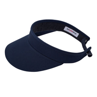 NSCO- Telephone Wire Ladies Golf Visor with Ball Marker -  Navy