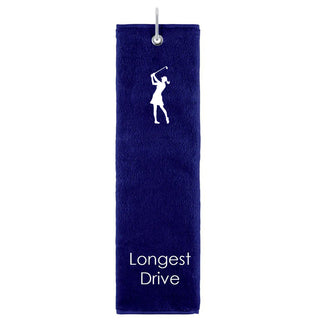 Surprizeshop Longest Drive Tri Fold Golf Towel Prize