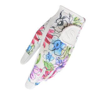 NSCO- Comfort Stretch Cabretta Leather Golf Glove - Botanical Sketch