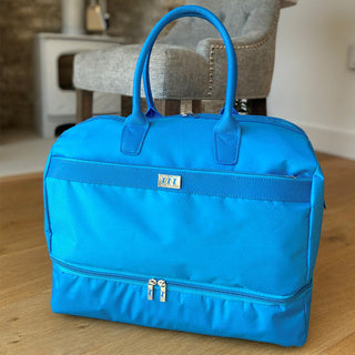 Lady Golfer Honeycomb Design Golf Holdall- Aqua