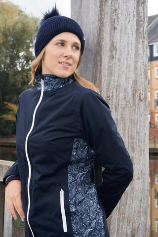 Pure Golf Waterproof Bobble Hat - Navy
