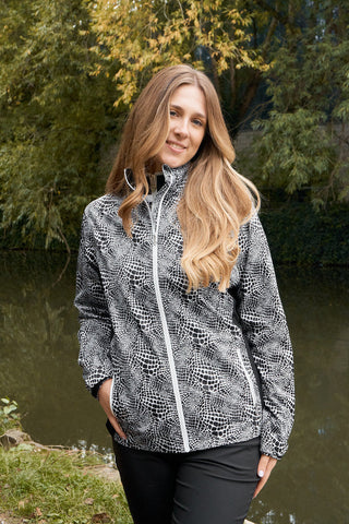 Pure Golf Jora Waterproof Full Zip Jacket - Mono Snake