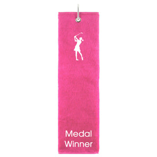Medal Winner Tri Fold Golf Towel Prize