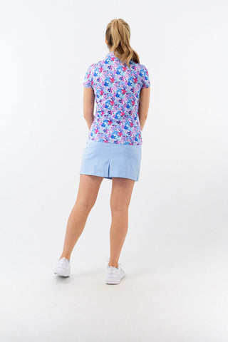 Pure Golf Rise Cap Sleeve Polo - Watercolour Daydream