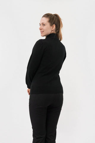 Brace Black Super Soft Lined Quarter Zip Golf Jumper - Pure Golf
