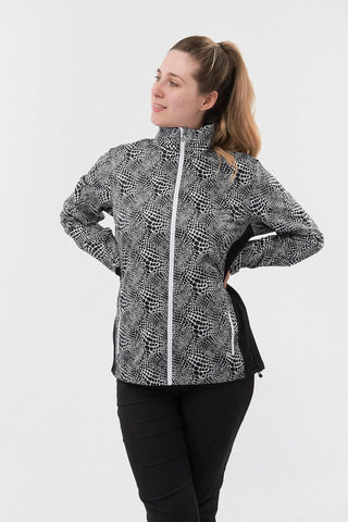 Pure Golf Jora Waterproof Full Zip Jacket - Mono Snake