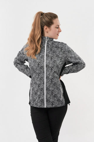 Pure Golf Jora Waterproof Full Zip Jacket - Mono Snake
