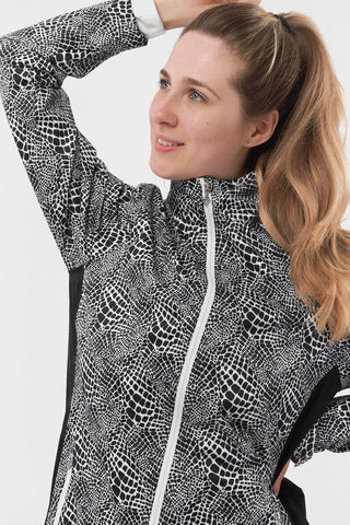 Pure Golf Jora Waterproof Full Zip Jacket - Mono Snake