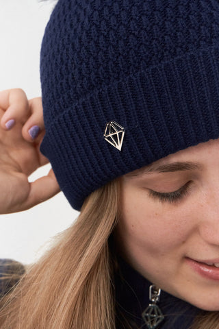 Pure Golf Waterproof Bobble Hat - Navy