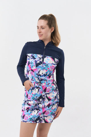 Pure Golf Clarity Print Ladies Golf Skort - Prism