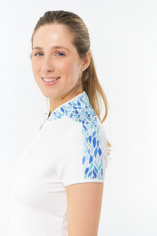 Pure Golf Allana Cap Sleeve Polo - Willow