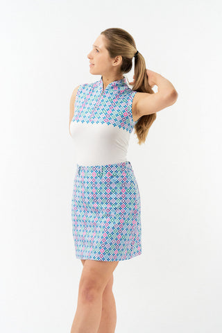 Pure Golf Clarity Print Ladies Golf Skort-  Geo Flower