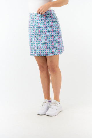 Pure Golf Clarity Print Ladies Golf Skort-  Geo Flower