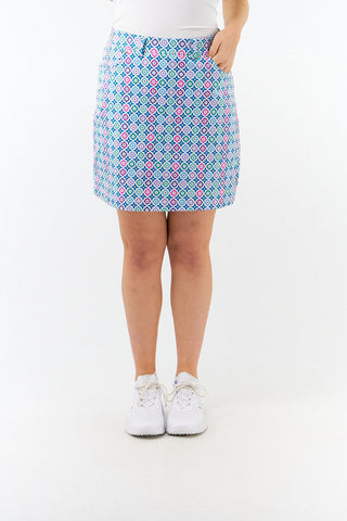 Pure Golf Clarity Print Ladies Golf Skort-  Geo Flower