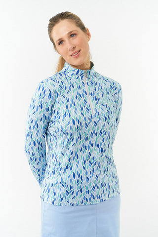 Pure Golf Serenity mid layer quarter zip top - Willow