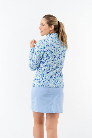 Pure Golf Serenity mid layer quarter zip top - Willow