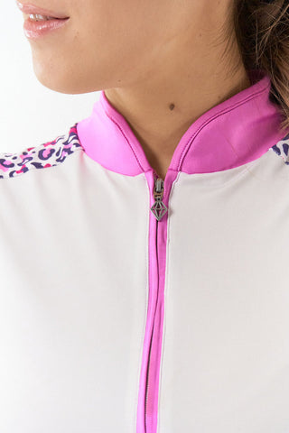 Chloe Sleeveless Polo - Leo Pop