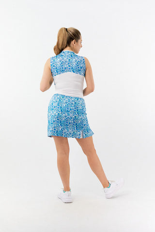 Alda Print Skort-  Peacock Swirl