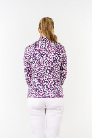 Pure Golf Serenity mid layer quarter zip top - Leo Pop