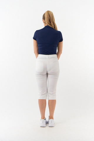 Pure Golf Olivia Ladies Cap Sleeve Polo Shirt - Navy