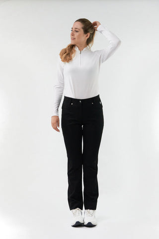Bloom Long Sleeve Polo Shirt - White