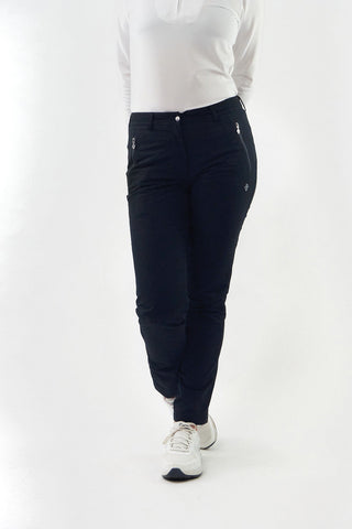 Pure Golf Navy Cascade Waterproof/Lined  Ladies Golf Trousers