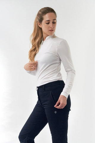 Pure Golf Navy Cascade Waterproof/Lined  Ladies Golf Trousers