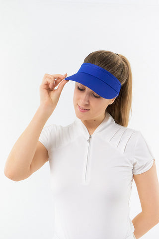 NSCO- Surprizeshop Telephone Wire Ladies Golf Visor with Ball Marker - Royal Blue
