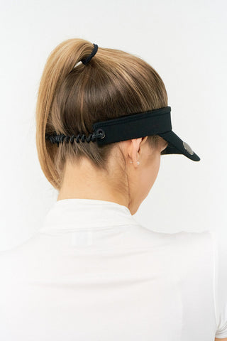 NSCO- Surprizeshop Magnetic Telephone Wire Ladies Golf Visor with Ball Marker -Black