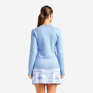 Nivo Ladies Nicole V-Neck Sweater - Gentle Blue
