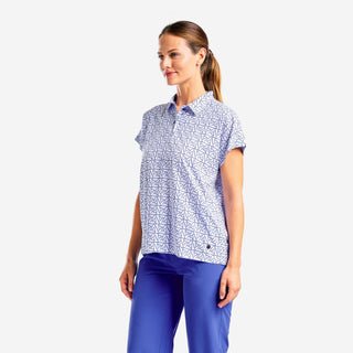 Nivo Ladies Veronica Cap Sleeve Polo - Cobalt