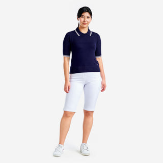 Nivo Ladies Vy Lightweight Half Sleeve Jumper - Navy