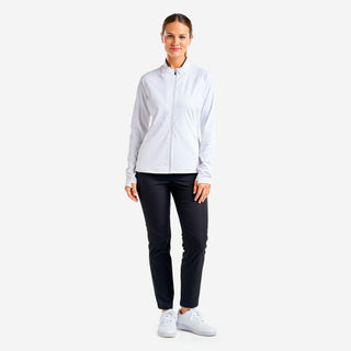 Nivo Ladies Alyssa Long Sleeve Full Zip Top - White