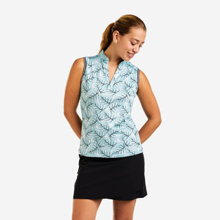 Nivo Vivia Mock Sleeveless Ladies Golf Top - Aruba White