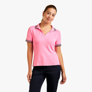 Nivo Natalia Ladies Golf Polo Top - Sachet Pink
