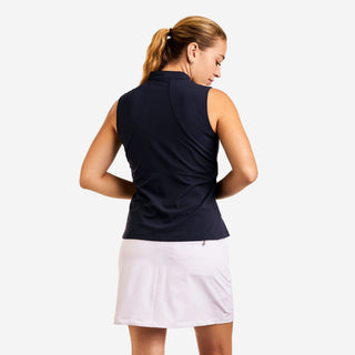 Nivo Amelie Mock Sleeveless Golf Top - Peacock Blue