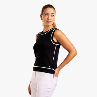 Nivo Nicolette Sleeveless Golf Sweater - Black