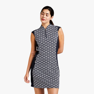 Nivo Liz Golf Dress - Navy & White