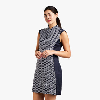 Nivo Liz Golf Dress - Navy & White