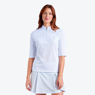 Nivo Ladies Noa II Half Sleeve Polo - White