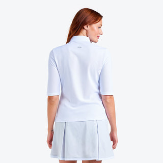 Nivo Ladies Noa II Half Sleeve Polo - White