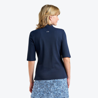Nivo Ladies Noa II Half Sleeve Polo - Navy