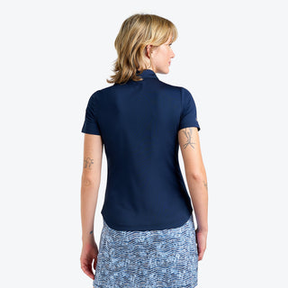 Nivo Ladies Naila II Cap Sleeve Polo - Navy