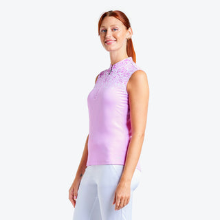 Nivo Ladies Linnea Sleeveless Liv Cool Mock - Bubble Gum