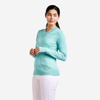 Nivo Nicole V-Neck Sweater - Aruba Blue