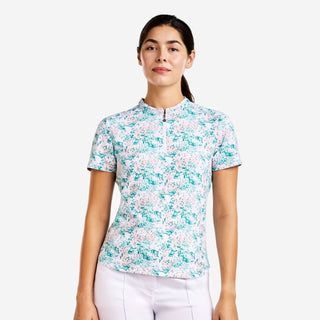 Nivo Lynda Cap Sleeve Polo - White Aruba