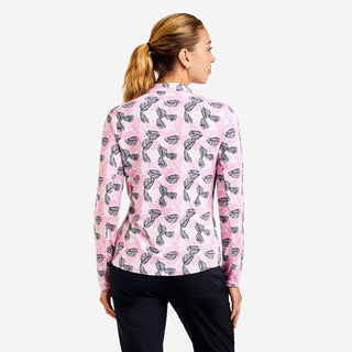 Nivo Lolita Long Sleeve Top - Rose & Navy